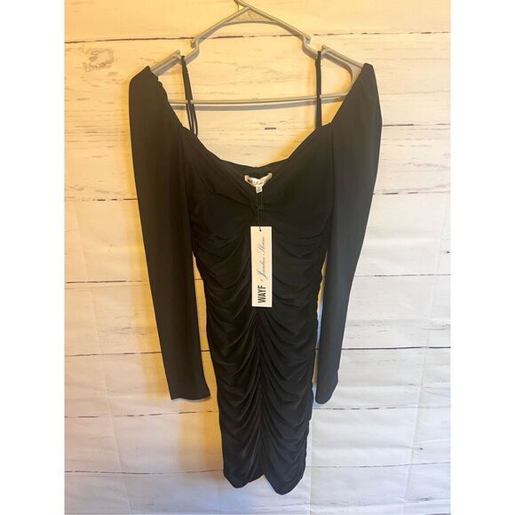 WAYF Bodycon Ruched Long Sleeve Size Medium - Picture 2 of 5